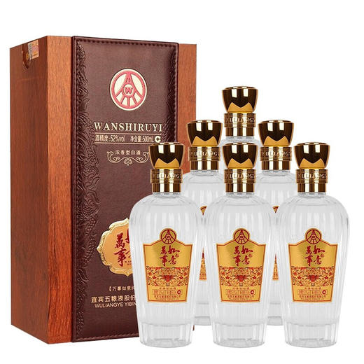 【推荐】五粮液股份 万事如意 纯雅 浓香型 52度 500ml x6 整箱 商品图5
