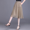 夏季半身裙女显瘦裙子2022新款高腰半裙中长款薄款a字纱裙 商品缩略图0