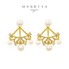 Manreya玛芮雅「女王的殿堂-华丽加冕」浪漫皇冠淡水珍珠耳环 商品缩略图0