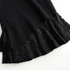 气质优雅，秋冬款纯色针织拼接蕾丝修身包臀半身裙MYX-20108 商品缩略图3