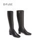 DFuse迪芙斯2022年新款方头弹力瘦瘦靴及膝靴长筒靴DF24117043 商品缩略图2