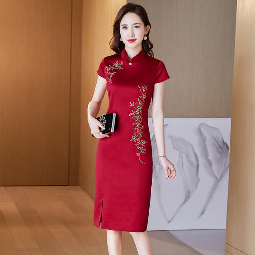 LC-2120礼服连衣裙丈母娘婚宴礼服喜婆婆婚宴 商品图0