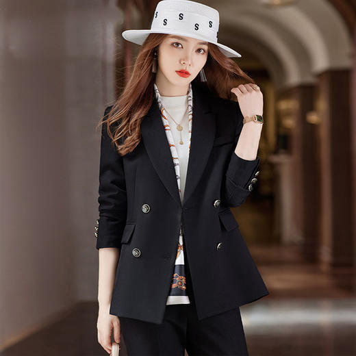 四扣套装职业套装时尚气质女神范职业套裤 XZ8228 商品图0