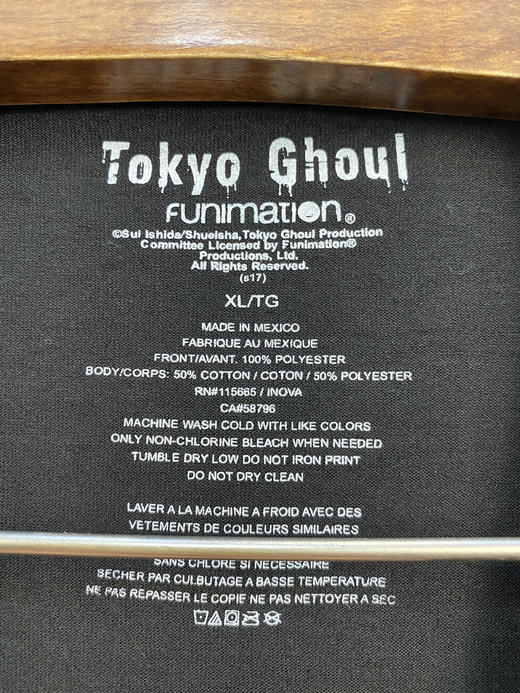 Tokyo Ghoul 《东京食尸*》短袖T恤 _PST(XL) 商品图2