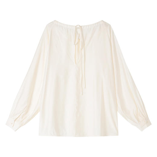 oldcolour简约透气薄款衬衫2022秋新款慵懒露肩设计感小众上衣女 商品图4