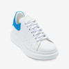 ALEXANDER MCQUEEN 亚历山大麦昆 男士小牛皮浅蓝尾阔型系带休闲运动鞋 白色 625156 WHXMT 8986 商品缩略图1