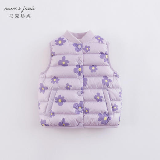 马克珍妮男女童超轻羽绒马甲 儿童背心221702 商品图0