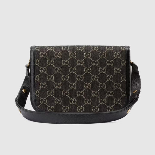 GUCCI 古驰 女士 GG 提花牛仔布 马衔扣1955系列 斜挎单肩包 混色 602204 UN3BG 1274 商品图2