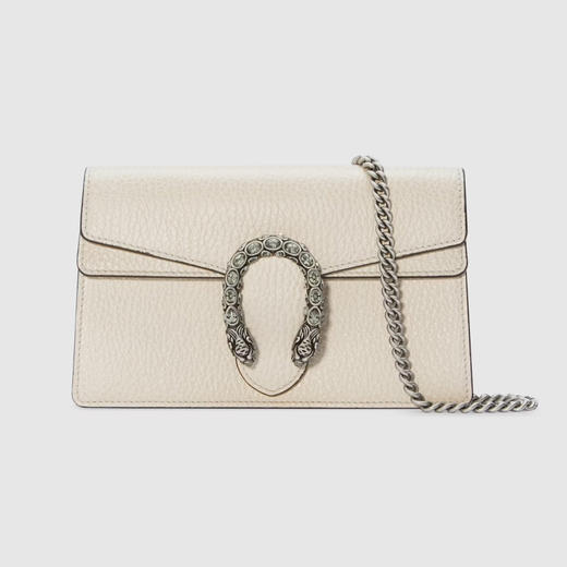 【一】GUCCI 古驰 女士 Dionysus系列 纹理皮革虎头刺扣超迷你单肩包 米色 476432 CAOGM 9174 商品图0