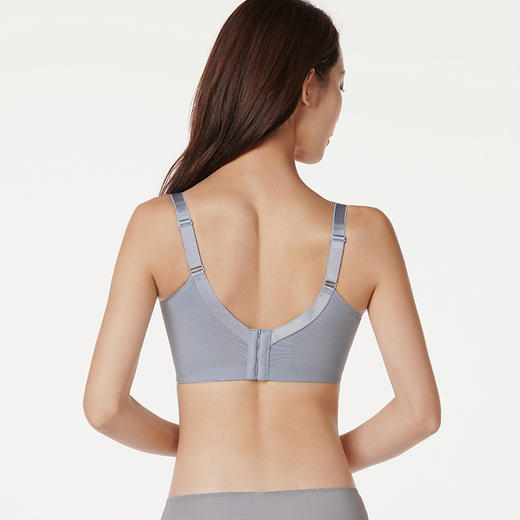 都市丽人舒软挺塑轻塑AB杯调整型文胸蕾丝薄3/4杯塑身文胸四排扣树脂胶圈LJ22K9 商品图2