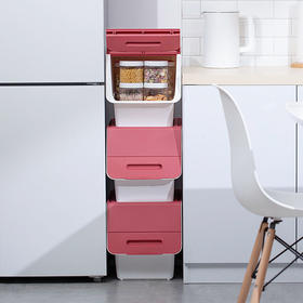 茶花儿童玩具收纳箱斜翻盖塑料整理箱小号3个装2886