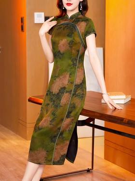 倩秋香云纱旗袍7101（4）