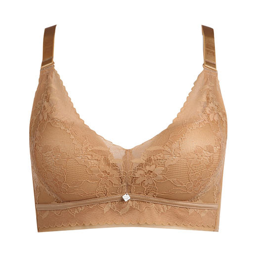 都市丽人舒软挺塑轻塑AB杯调整型文胸蕾丝薄3/4杯塑身文胸四排扣树脂胶圈LJ22K9 商品图4