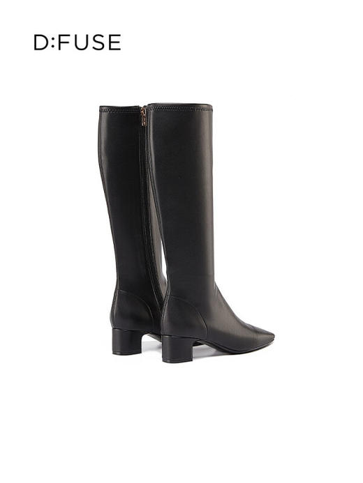 DFuse迪芙斯2022年新款方头弹力瘦瘦靴及膝靴长筒靴DF24117043 商品图3