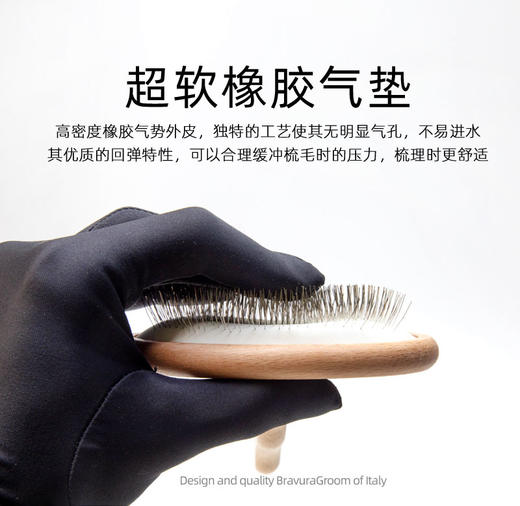 永备圆头针梳 宠物美容店专用拉毛针梳  意大利BRAVURAGROOM 商品图2