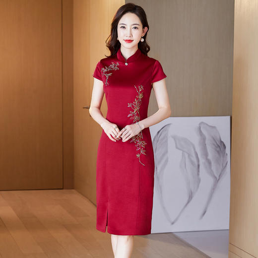 LC-2120礼服连衣裙丈母娘婚宴礼服喜婆婆婚宴 商品图1