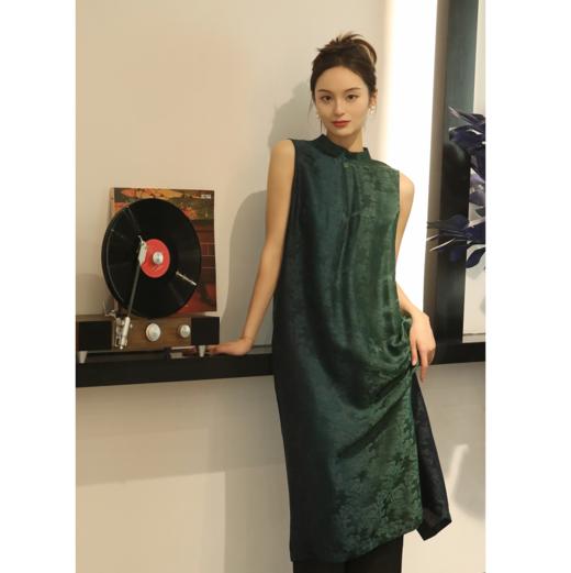 直播秒杀|盛唐牡丹 提花香云纱渐变色无袖女裙 .潮快闪[福利品] 商品图2