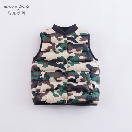 马克珍妮男女童超轻羽绒马甲 儿童背心221702 商品图1