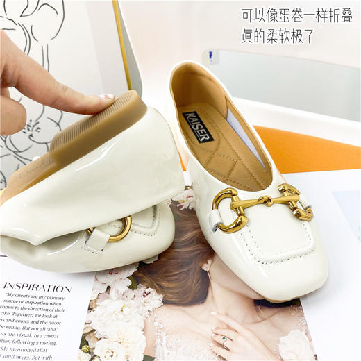 【凯撒】超软 漆皮蛋卷鞋 商品图5