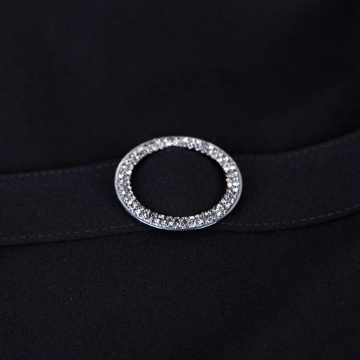 QF87B斯尔丽瑟俪2022年秋季上新款网纱蕾丝拼接小心机半通透A版连衣裙 商品图4