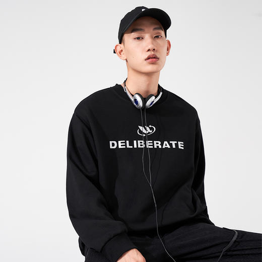 西遇休闲运动长袖卫衣男2023年秋季新款ins风潮流个性字母上衣11722382 商品图0