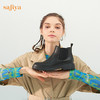 【春节不打烊】Safiya/索菲娅黑色靴子2022年秋冬新款切尔西中跟厚底真皮短靴女 SF24116037 商品缩略图0