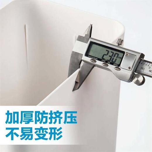 茶花弹盖式垃圾桶厕所卫生间翻盖夹缝家用带盖圾垃桶204001 商品图4