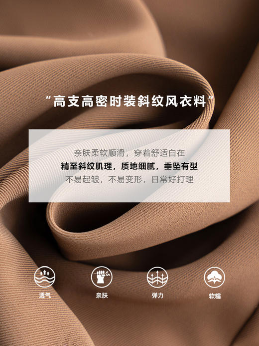 OLrain法式高级穿搭欧芮儿风衣外套女春季新款2022年中长款大衣薄 商品图3