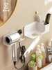 懒角落吹风机置物架免打孔厕所浴室挂架风筒壁挂支架简约卫生间 商品缩略图0