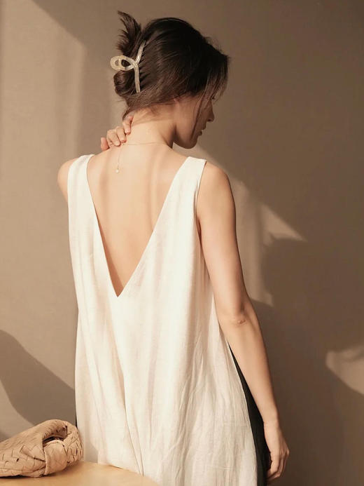 Summerland | Audrey Dress [V领露背连衣裙 SL200435-10] 商品图4
