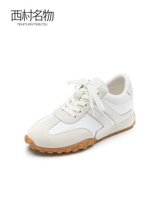 西村名物复古德训鞋女华夫阿甘鞋运动鞋厚底老爹鞋春秋女鞋36821 商品图1