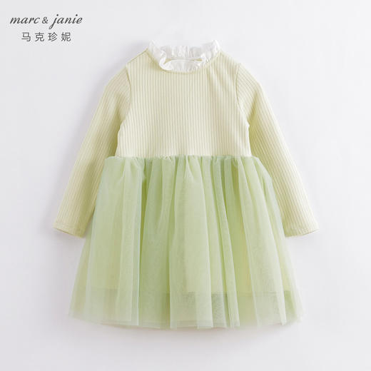 【德绒发热】马克珍妮秋装新款 女童网纱连衣裙221829 商品图2