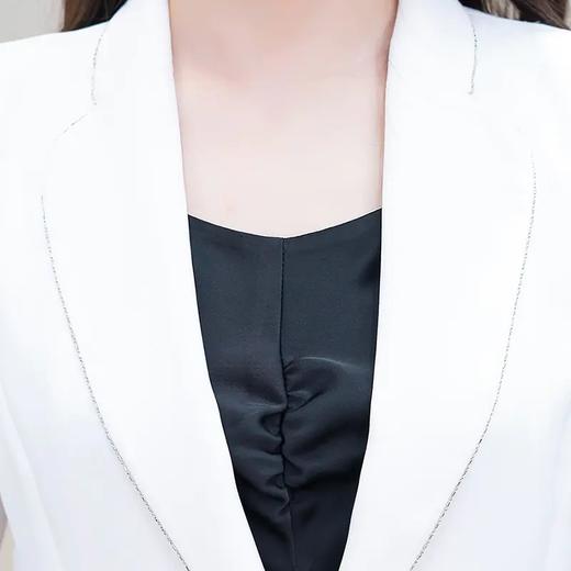 QYM-1122Q06新款时尚气质修身短款西装外套长款连衣裙两件套 商品图6