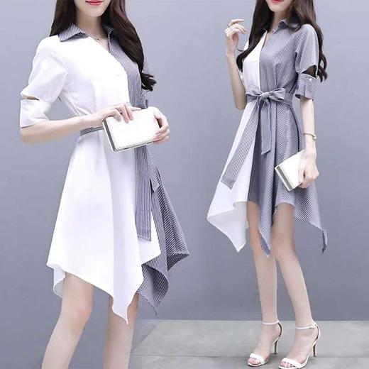 裁缝学苑 AW33韩版不规则拼接裙1:1实物服装纸样剪裁图纸牛皮纸样 商品图1