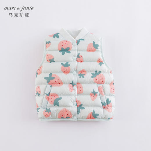 马克珍妮男女童超轻羽绒马甲 儿童背心221702 商品图2