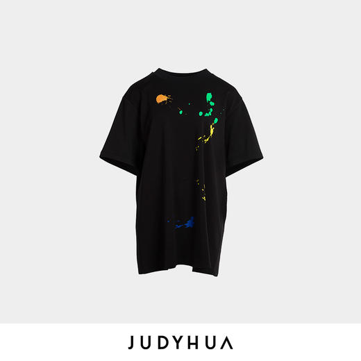 JUDYHUA 艺术家系列飞溅丙烯设计T恤 商品图4