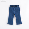 马克珍妮春 女童针织牛仔裤 儿童喇叭裤221558 商品缩略图0
