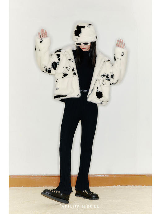 【散尾】天然羊毛针织微喇显瘦长裤/2200026 商品图1