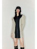 【泡泡战士】撞色拼接设计廓形袖收腰外套连衣裙/22000038 商品缩略图2
