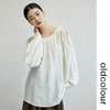 oldcolour简约透气薄款衬衫2022秋新款慵懒露肩设计感小众上衣女 商品缩略图2
