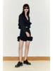 【黑莓云舒】下摆毛边抽褶造型短裙/2200022A 商品缩略图0