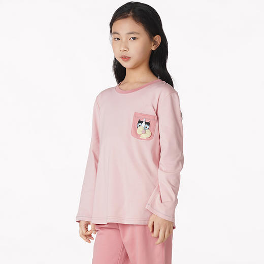 都市丽人眯雅佳好睡好眠童装棉质长袖套装双面无尘棉中家居服长袖睡衣JH29B1 商品图2