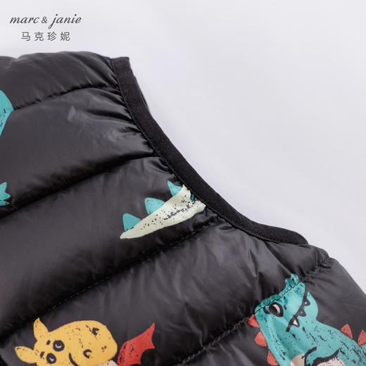 马克珍妮男女童超轻羽绒马甲 儿童背心221702 商品图4