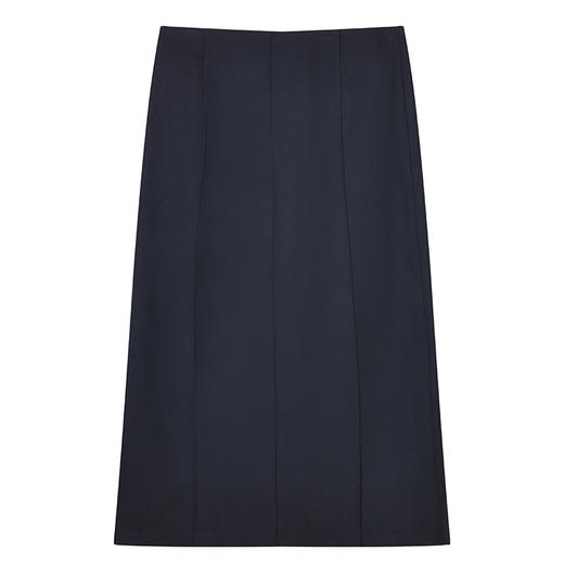 oldcolour纯色简约半身裙2022秋新款开叉自制高级感小众气质长裙 商品图4