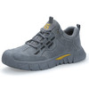 新款劳保鞋男防砸防刺钢包头反绒皮四季款耐磨橡胶底舒适透气安全鞋工作鞋 商品缩略图4