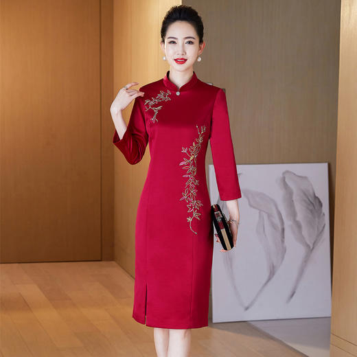 LC-2120礼服连衣裙丈母娘婚宴礼服喜婆婆婚宴 商品图4