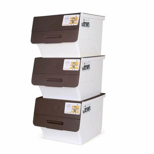 茶花儿童玩具收纳箱斜翻盖塑料整理箱小号3个装2886 商品图7