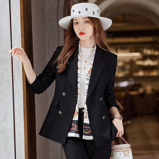 四扣套装职业套装时尚气质女神范职业套裤 XZ8228 商品图2