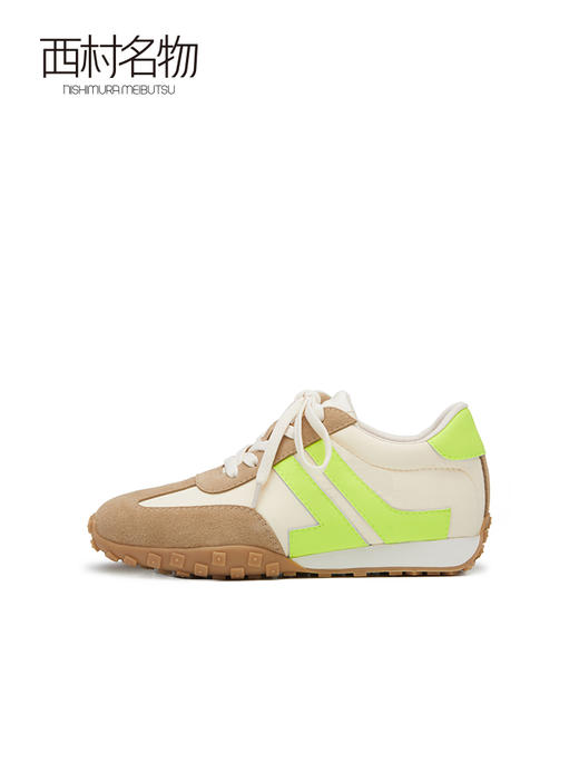 西村名物复古德训鞋女华夫阿甘鞋运动鞋厚底老爹鞋春秋女鞋36821 商品图2