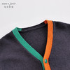 【棉羊毛】马克珍妮男女童撞色针织开衫儿童毛衣春秋款上衣231318 商品缩略图2